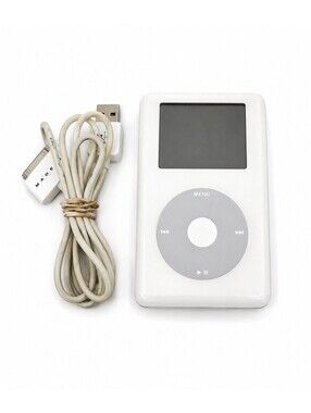 Apple iPod A1059 Classic 4th Generation 20GB w/ Charging Cable Tested READ